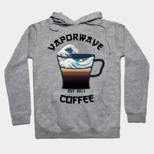 Vaporwave Aesthetic Great Wave Off Kanagawa Cafe Coffee Tea T-Shirt Hoodie